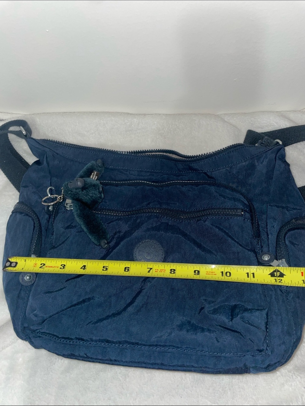 Kipling Dark Navy Crossbody Bag with Monkey Keychain - Picture 2 of 6